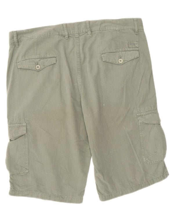Carrera Mens 618 Regular Fit Cargo Shorts IT 52 XL W36 Green Cotton