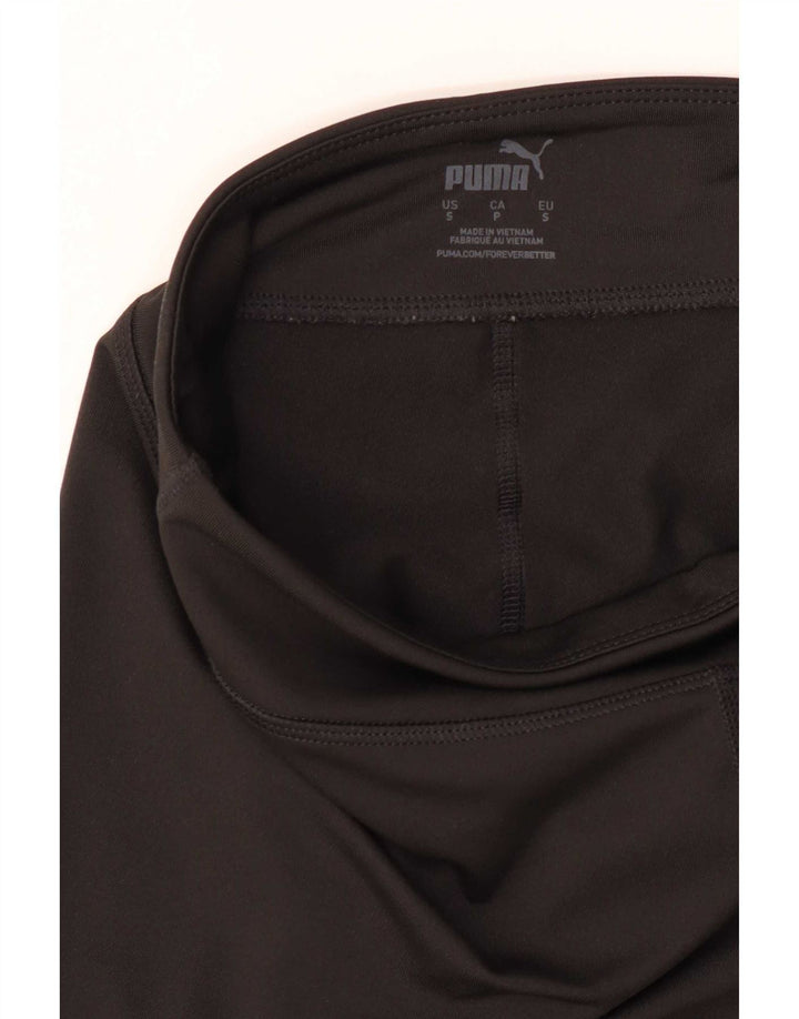 Puma Graphic Leggings til kvinder UK 10 Small Black Colourblock
