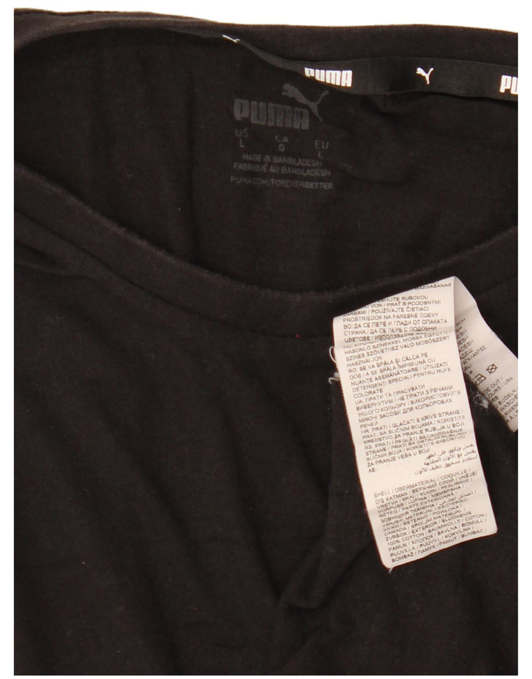 PUMA Grafisk T-shirt top til mænd, stor sort