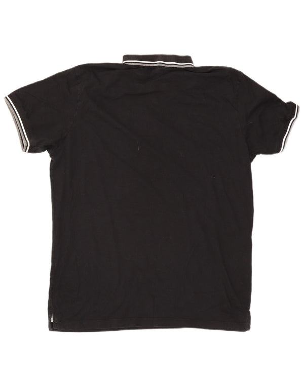 Jack & Jones herre poloskjorte 2XL sortstribet bomuld