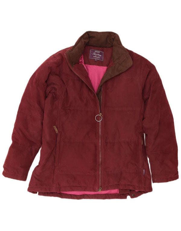 Musto Dame Oversized Polstret Jakke UK 10 Small Maroon Polyester