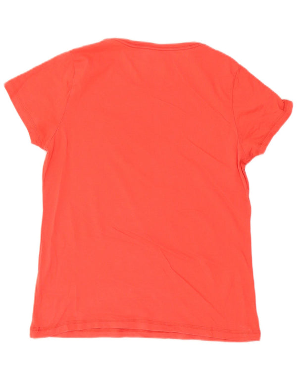 Puma Grafisk T-Shirt Top UK 14 Stor Rød Bomuld