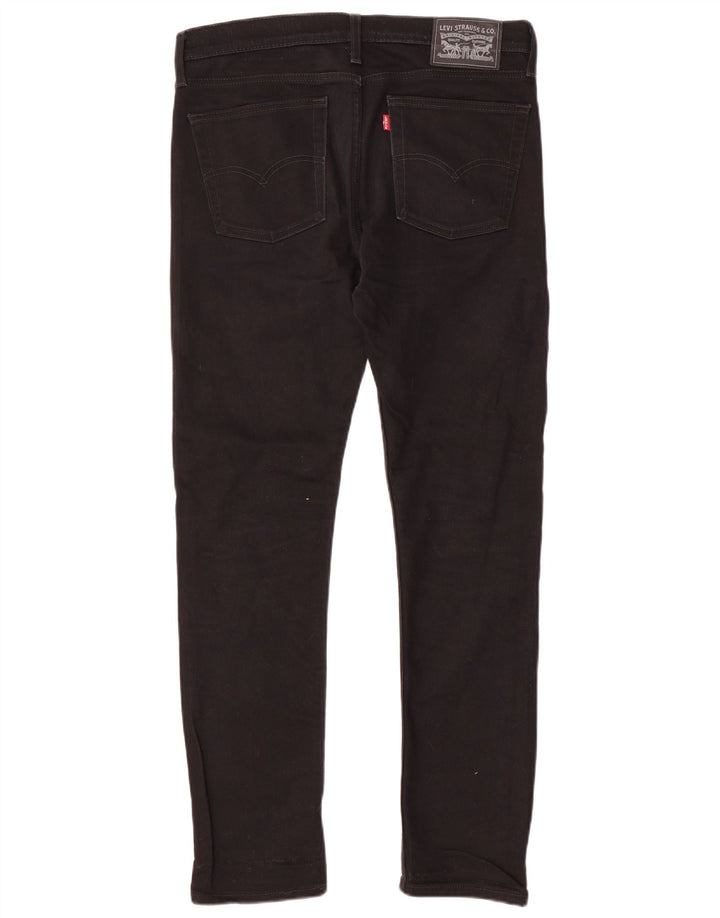 Levi's Slim Jeans til mænd W32 L32 sort bomuld