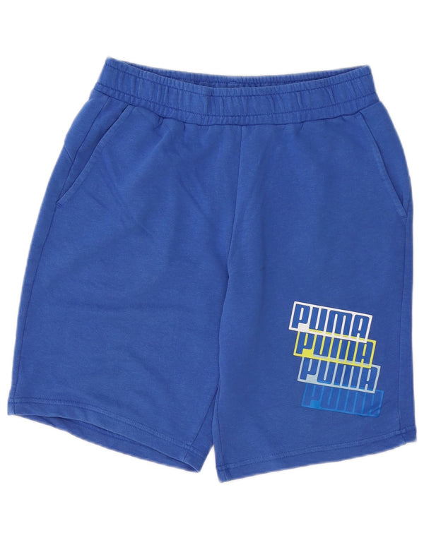 Puma Herre grafiske sportsshorts Medium blå bomuld