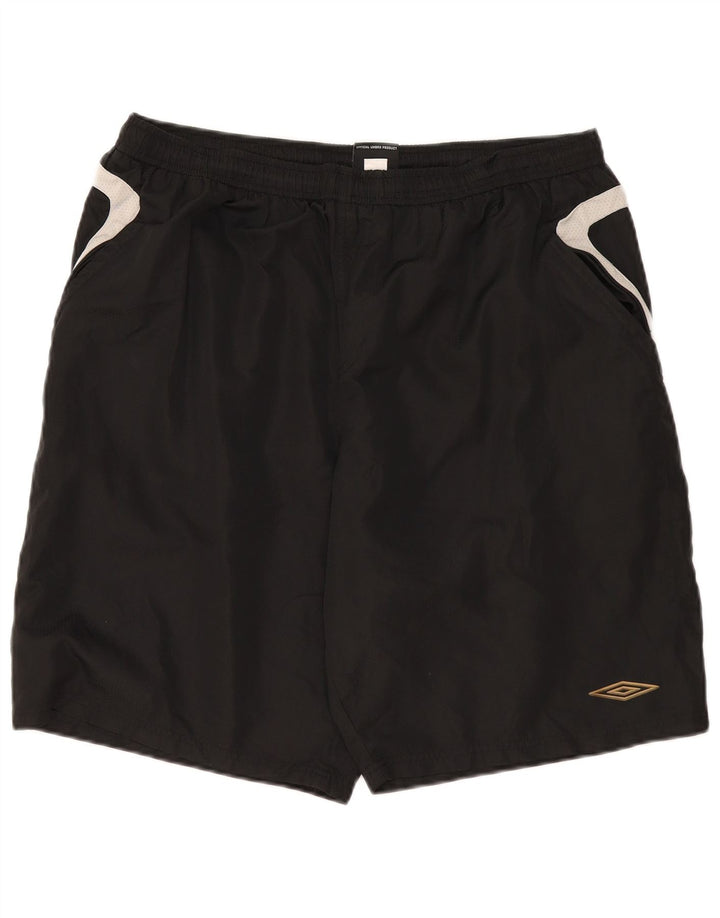 Umbro Herre Sportshorts 2XL Sort Colourblock Polyester