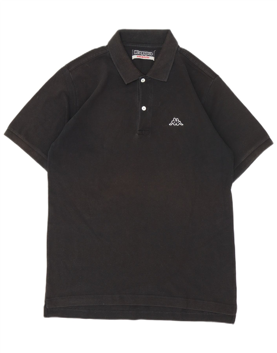 Kappa herre poloshirt Medium sort bomuld