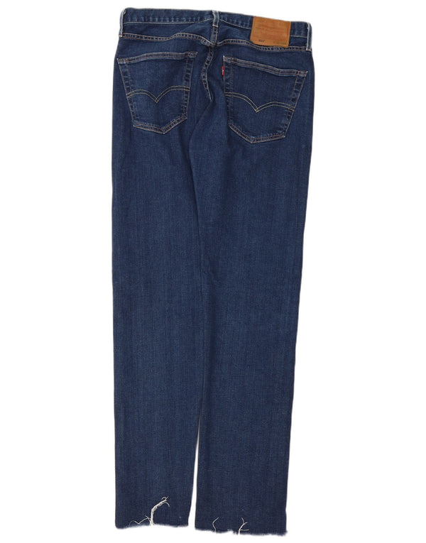 Levi's Herre 501 lige jeans W32 L32 blå bomuld