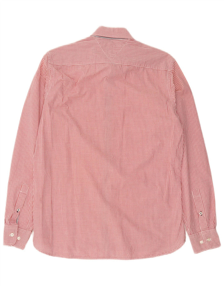 Tommy Hilfiger Herre Custom Fit skjorte Lille rød Gingham Bomuld