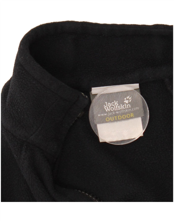 Jack Wolfskin Dame Fleecejakke UK 10 Small Black Polyester