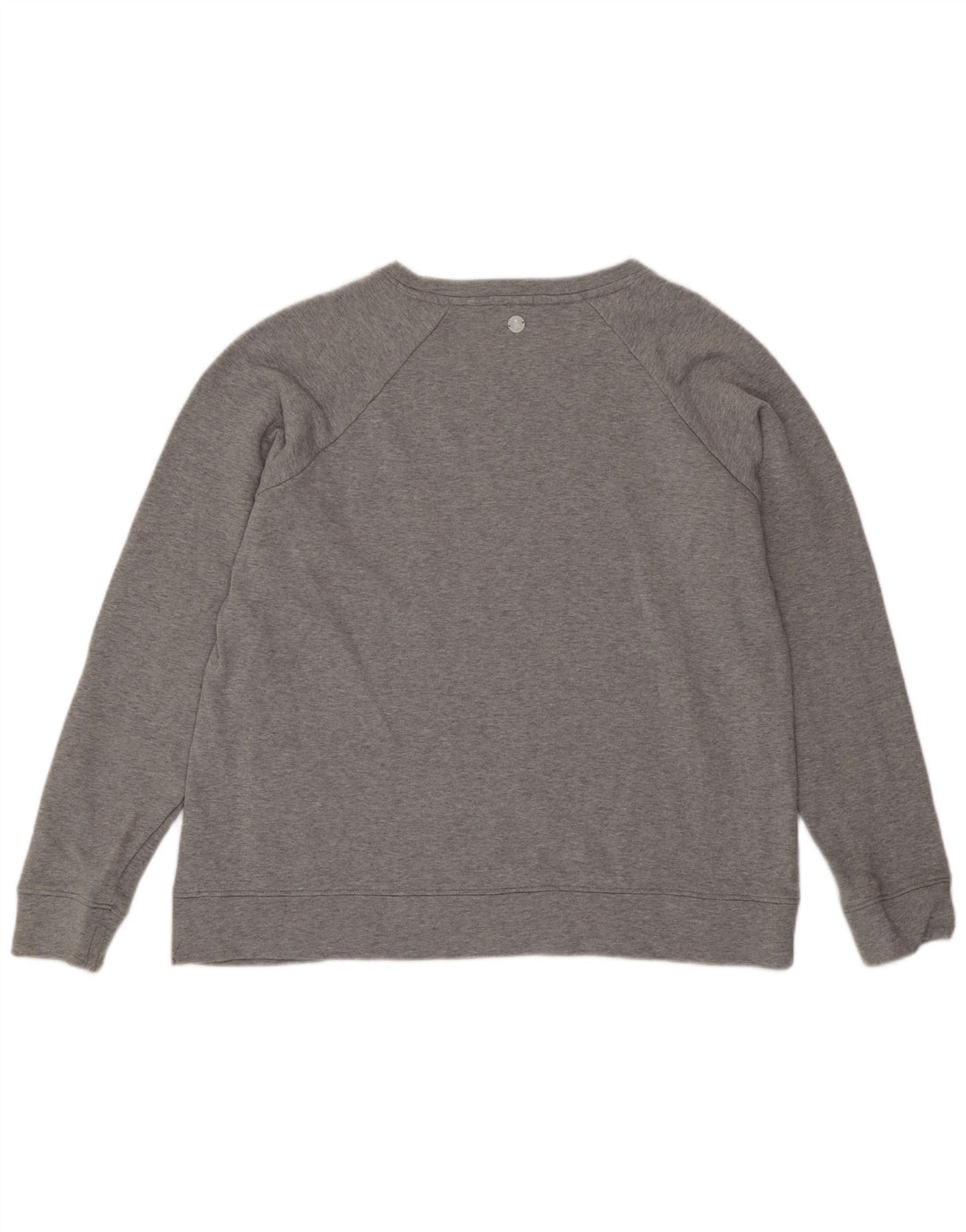 Barbour Dame Grafisk Sweatshirt Jumper UK 16 Stor Grå Bomuld