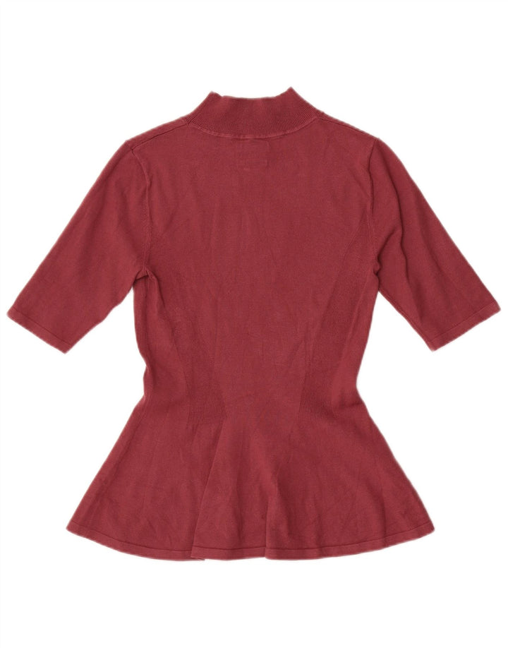 Massimo Dutti Dame Bluse Top UK 8 Lille Rød