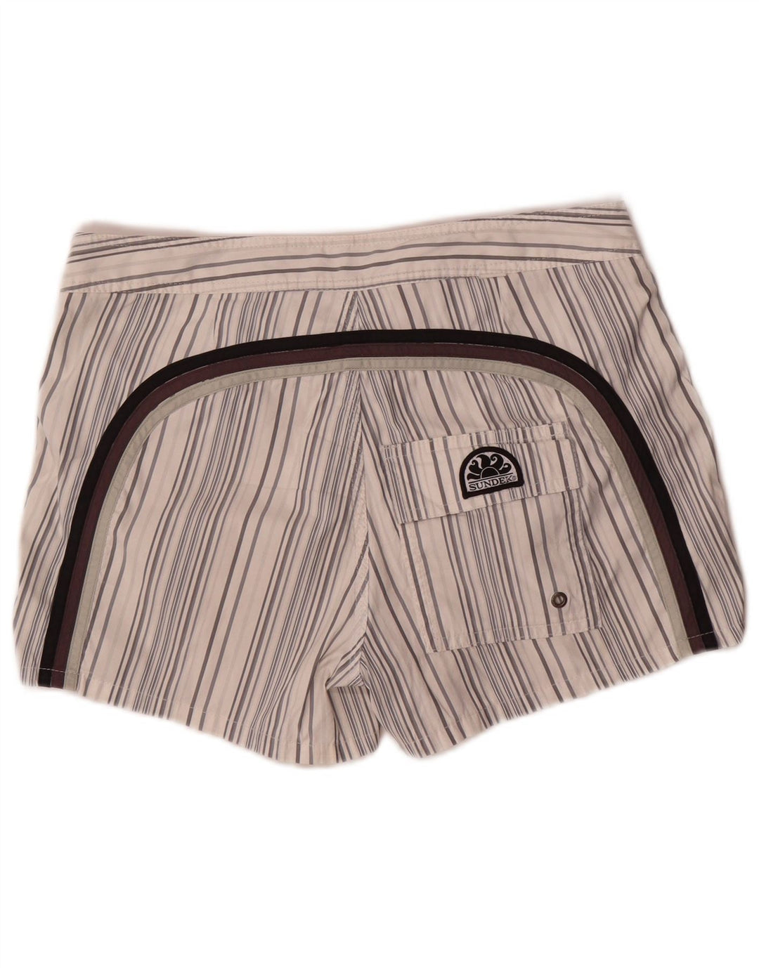 Sundek Badeshorts til mænd Medium Hvidstribet Polyester