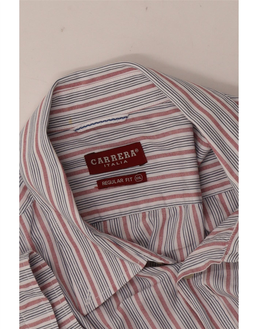 CARRERA Kortærmet Herre Regular Fit skjorte 2XL Blå Stribet