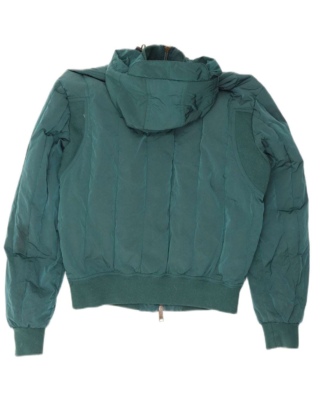 Armani Exchange Dame Hætte Oversized Polstret Jakke UK 10 Lille Grøn