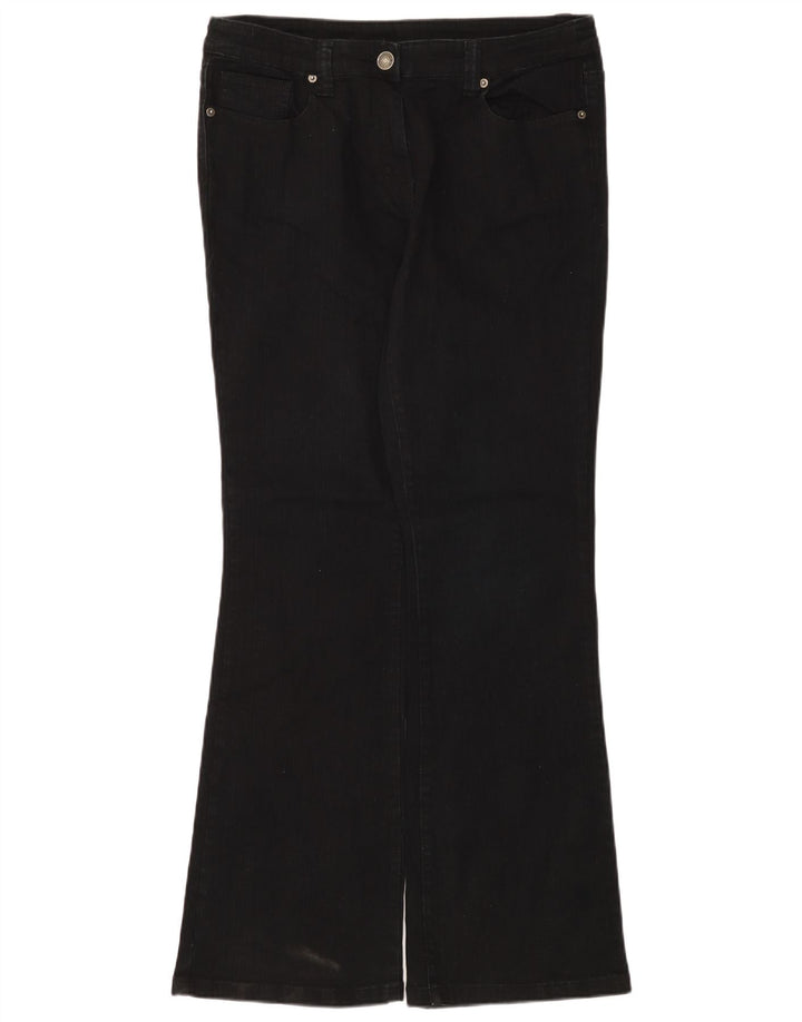 Marks & Spencer Womens Autograph Bootcut Jeans UK 14 Large W34 L33 Black