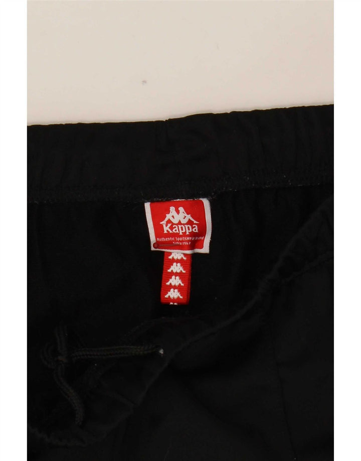 Kappa Womens Graphic Crop træningsdragt Bukser UK 12 Medium Black Polyester