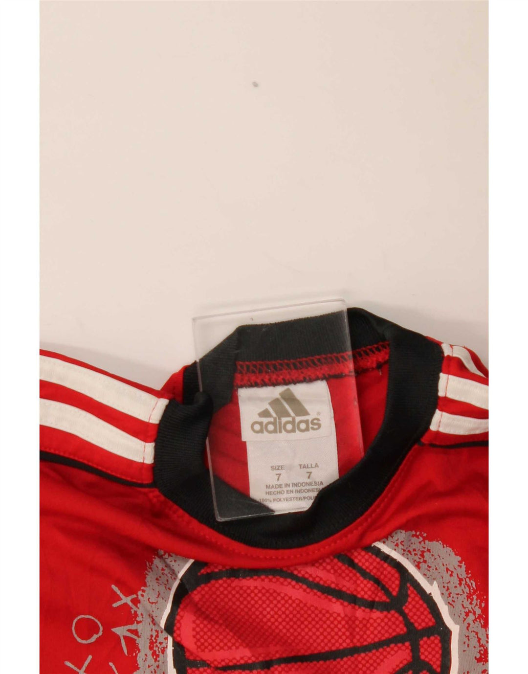 Adidas Drenge Grafisk Vest Top 6-7 År Rød Colourblock Polyester