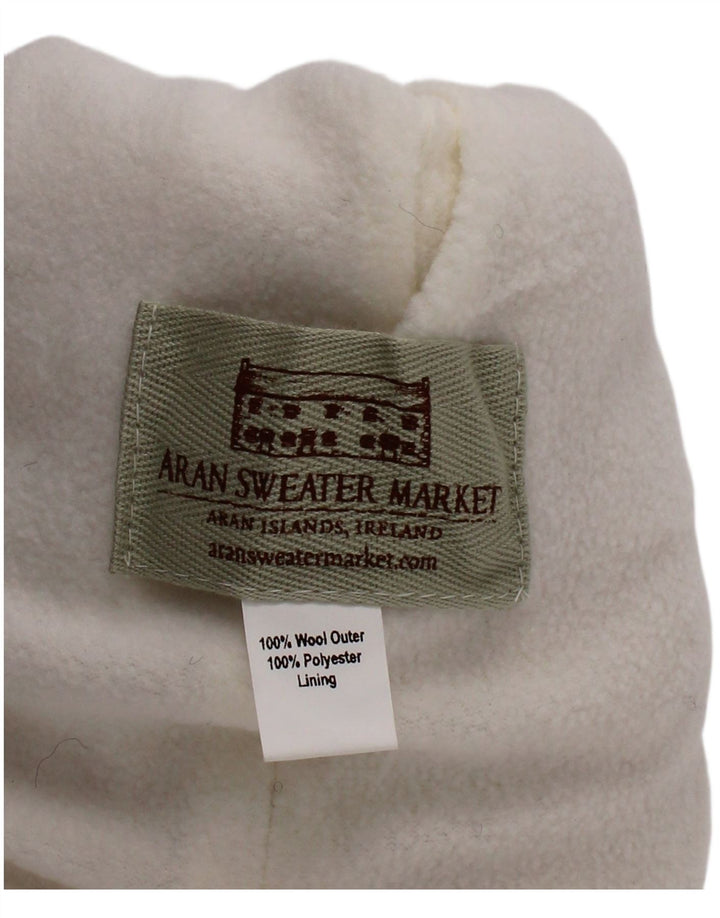Aran Sweater Market Dame Strik Bobble Hat Large Off White Uld