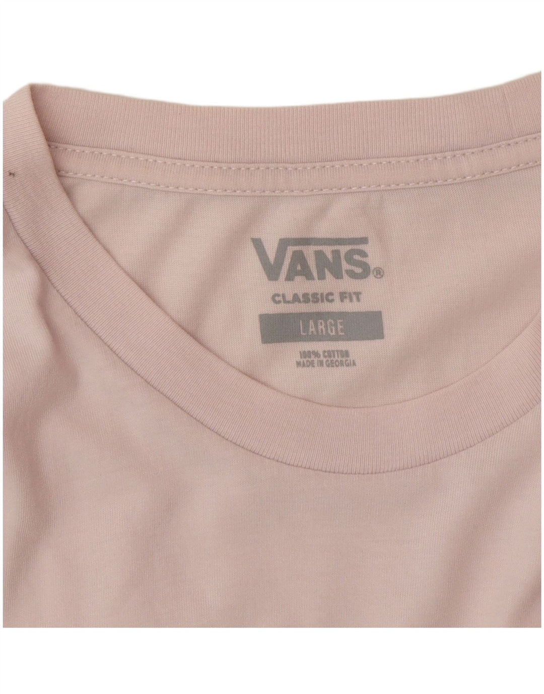 Vans Herre Classic Fit T-Shirt Top Large Pink Bomuld