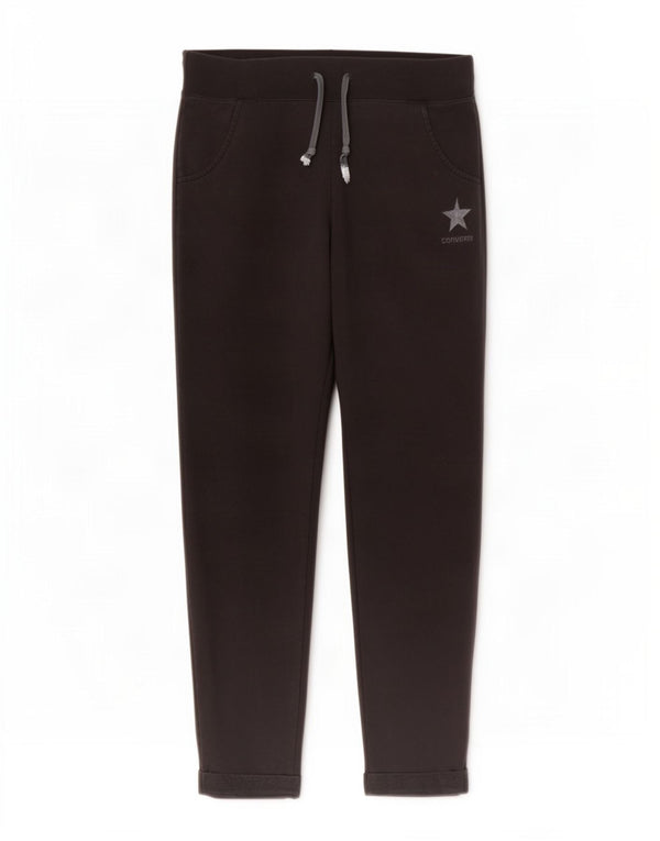 Converse Womens Tracksuit Trousers Joggers UK 16 Large Black Cotton