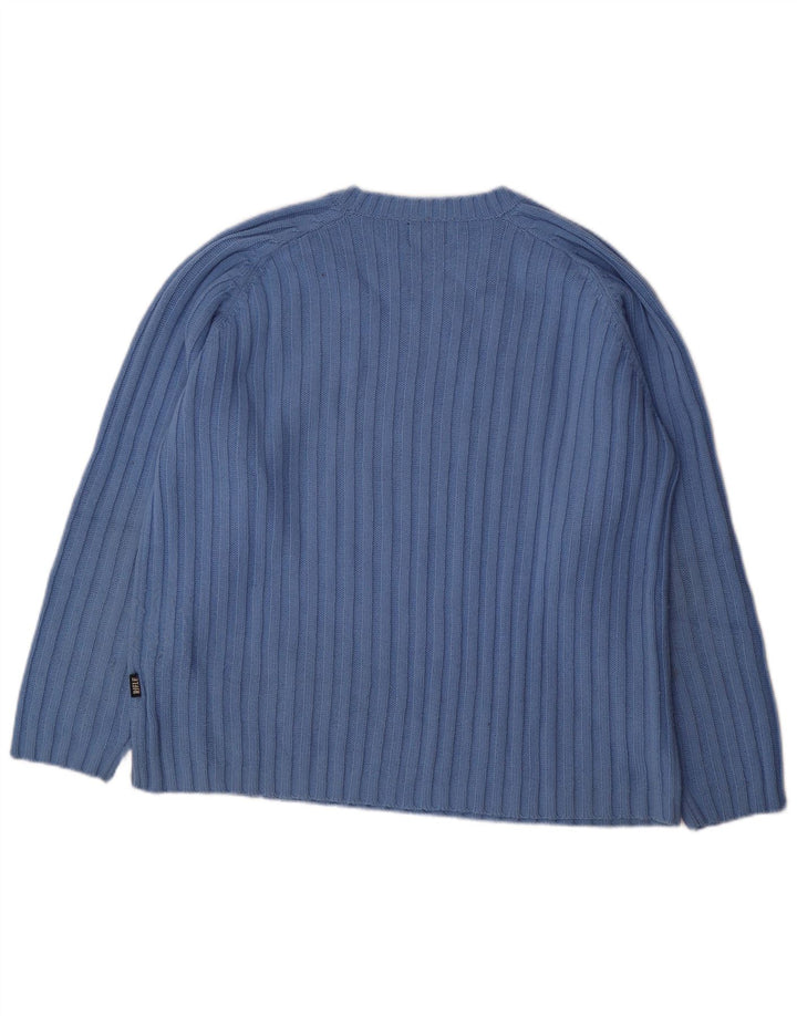 Rifle Herre Crew Neck Jumper Sweater Stor Blå Akryl