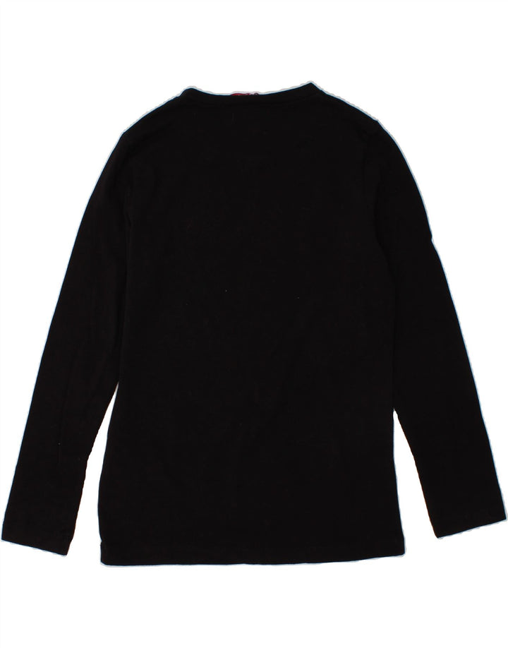 LIU JO JUNIOR Girls Top Long Sleeve 7-8 Years Black Cotton Vintage Liu Jo junior and Second-Hand Liu Jo junior from Messina Hembry 