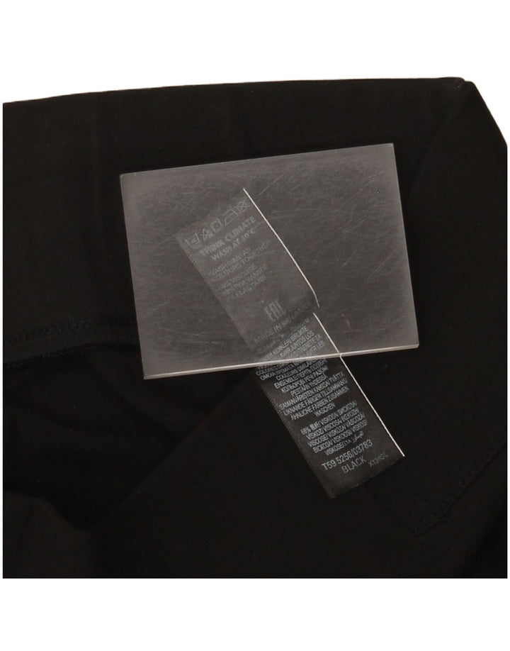 Marks & Spencer Dame Slim Cropped Trousers UK 12 Medium W30 L25 Black