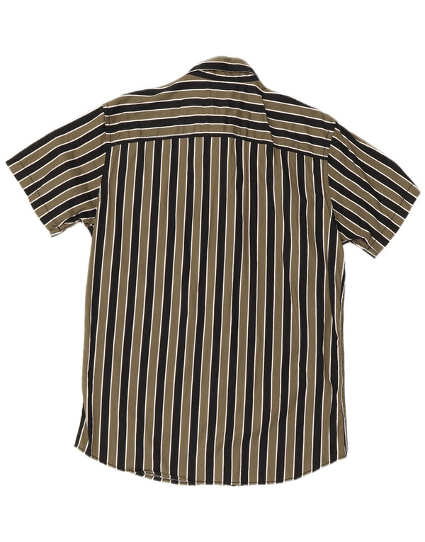 Jack & Jones Mens Short Sleeve Regular Fit Shirt Medium Green Striped