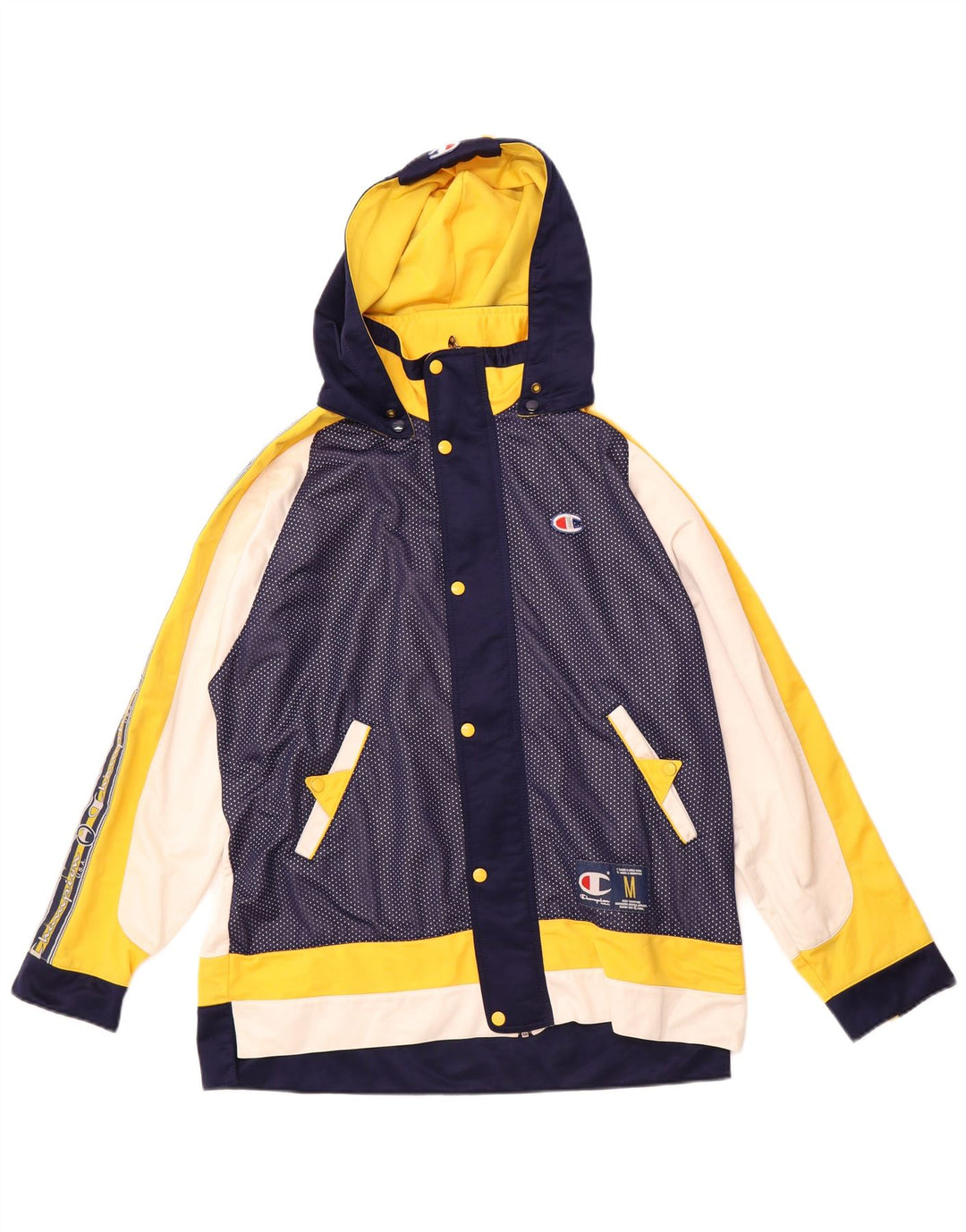 CHAMPION Mens Graphic Full Tracksuit Medium  Navy Blue Colourblock