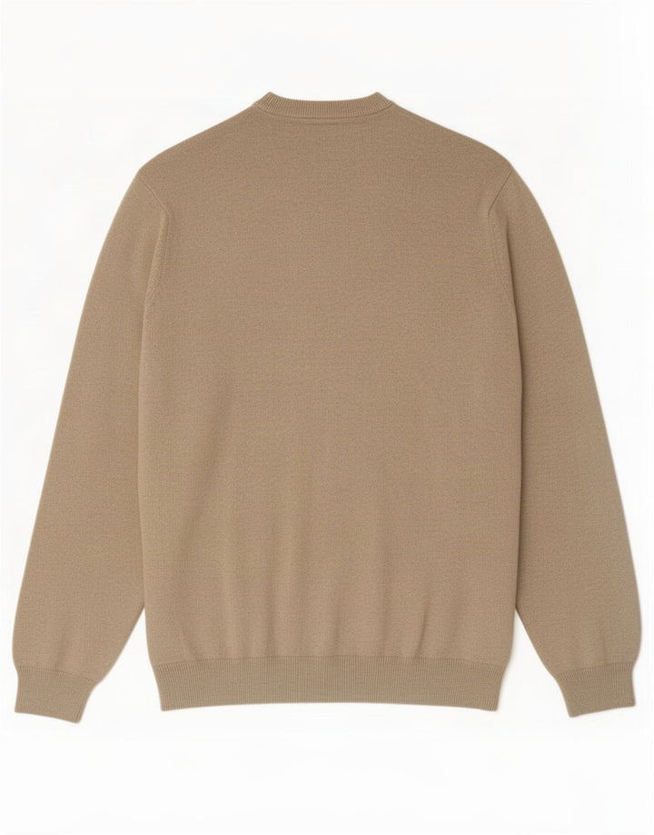 Marks & Spencer Herre V-hals sweater 2XL Beige Bomuld