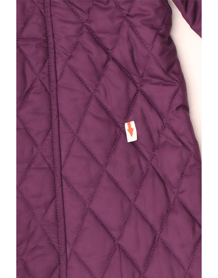 L.L.Bean Quiltet jakke til kvinder UK 14 Medium Purple Polyester