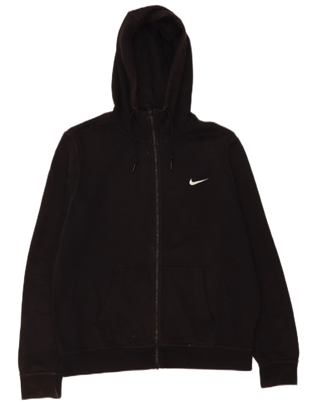 Nike hættetrøje med lynlås til mænd Stor sort bomuld