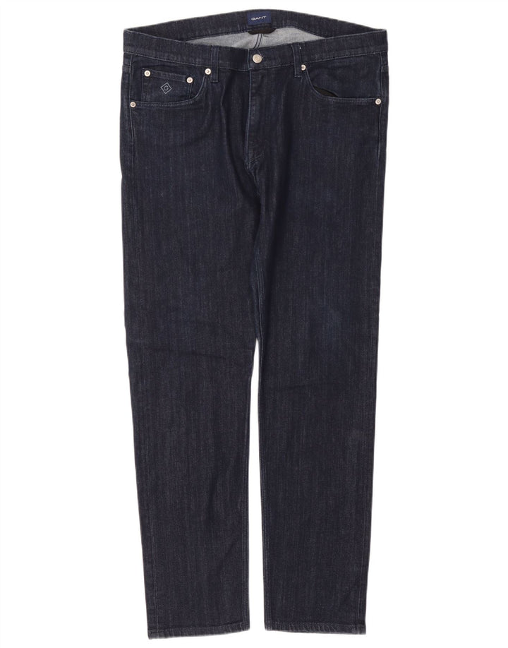 Gant Slim Jeans til mænd W36 L32 Marineblå bomuld