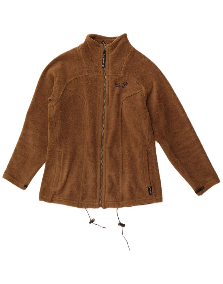 JACK WOLFSKIN Dame Oversized Fleecejakke UK 6 XS Brun