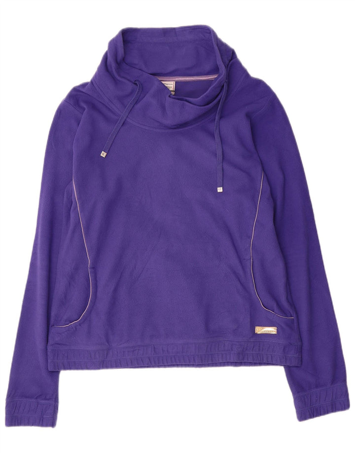 CHAMPION Dame Fleece Jumper UK 16 Stor lilla polyester