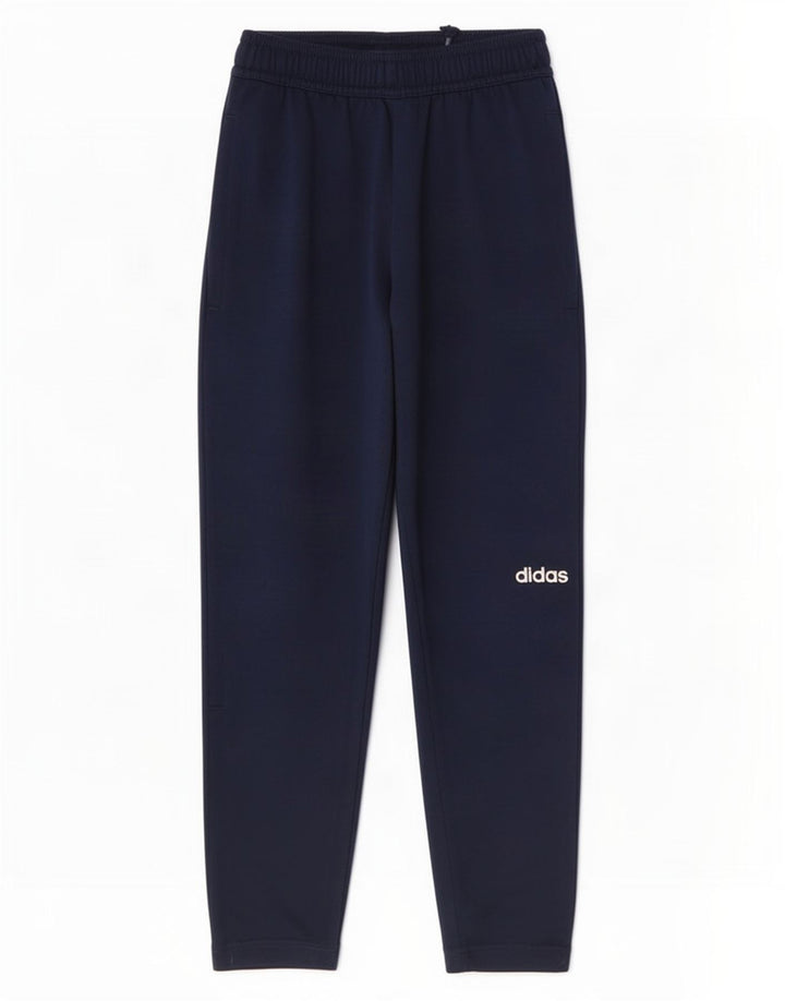 Adidas drenge Climalite træningsdragt bukser 7-8 år marineblå polyester