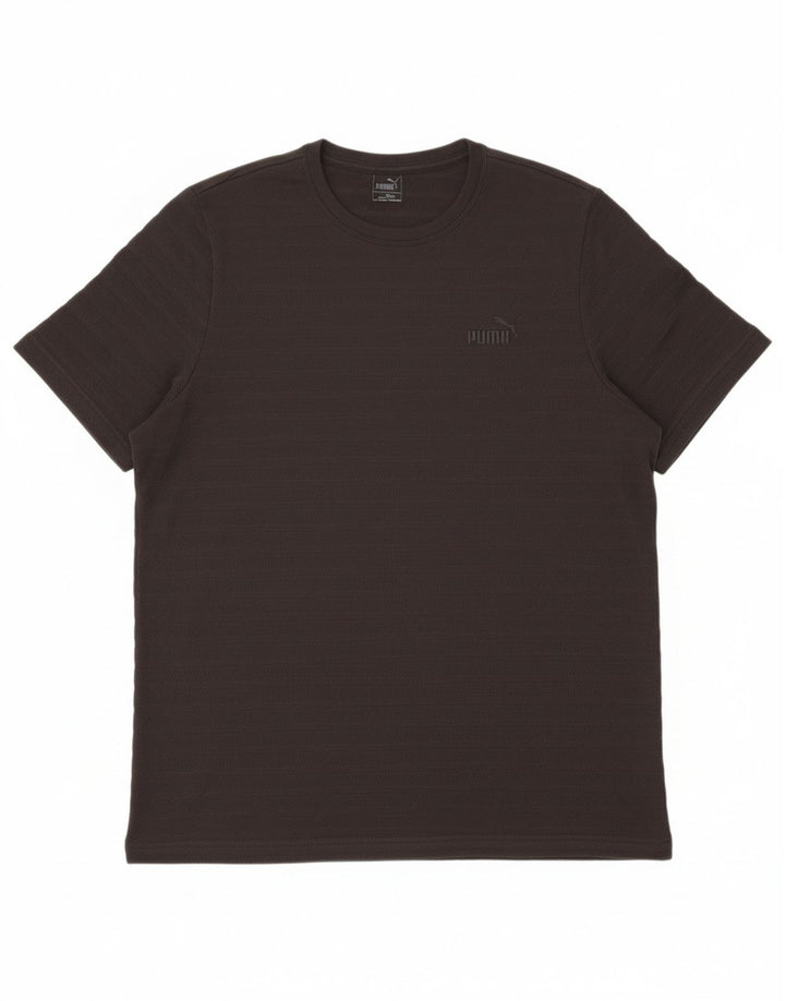 PUMA Mens Big & Tall T-Shirt Top XL Black Cotton