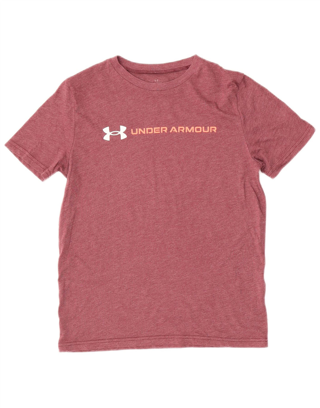 UNDER ARMOUR Drenge Grafisk T-Shirt Top 9-10 år Medium Burgundy