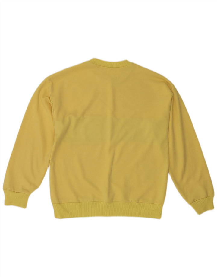 Vintage sweatshirt til mænd, lille gul farveblok