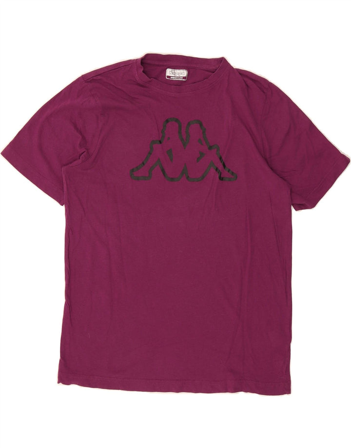 KAPPA Mens Graphic T-Shirt Top Medium Purple Cotton Vintage Kappa and Second-Hand Kappa from Messina Hembry 