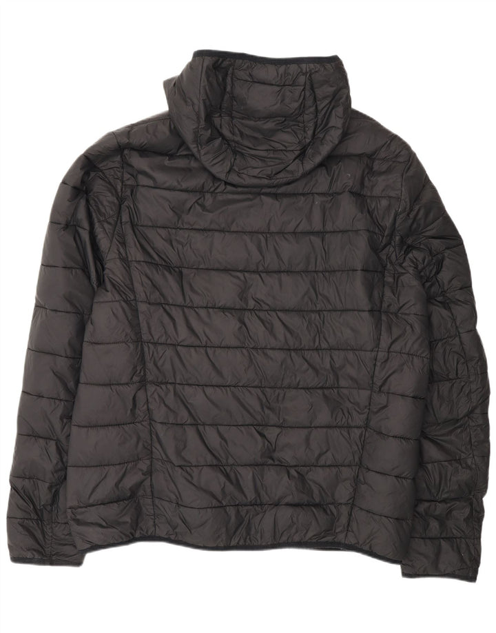 Hugo Boss Herre hættepolstret jakke UK 44 2XL Sort Polyamid