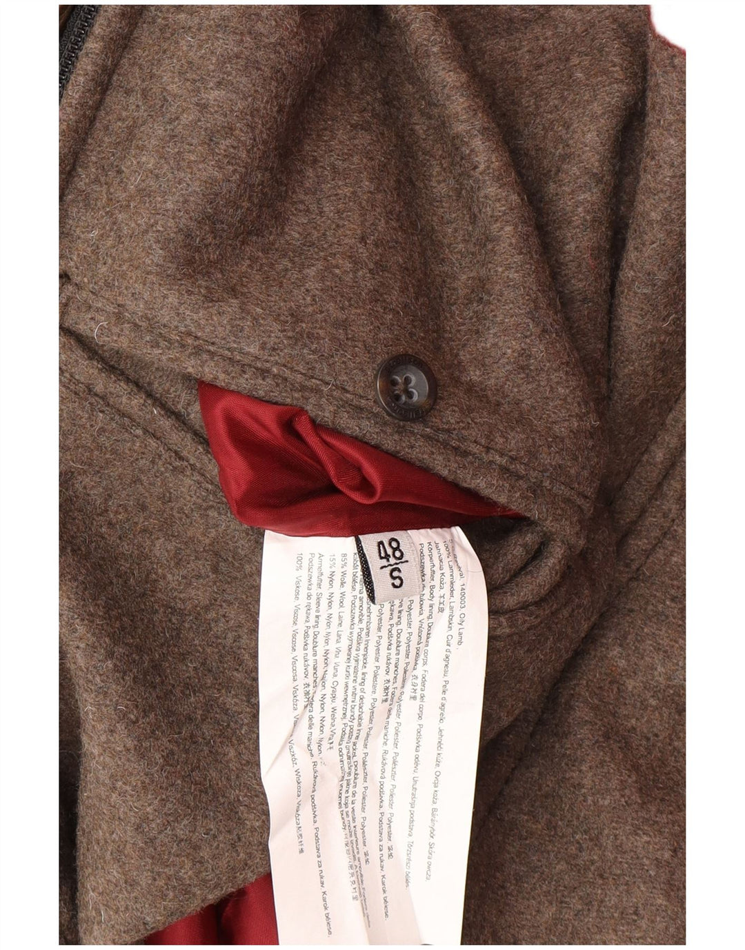 STRELLSON Læderjakke til mænd IT 48 Medium Brun Læder