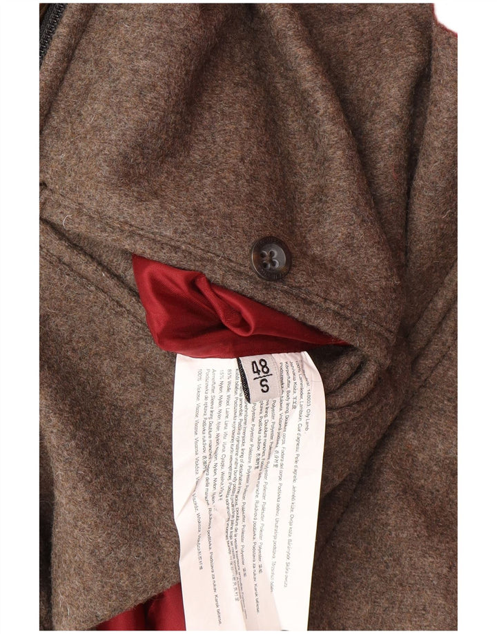 STRELLSON Læderjakke til mænd IT 48 Medium Brun Læder