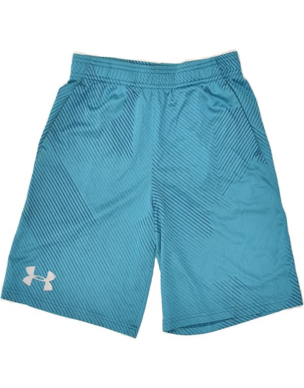 UNDER ARMOUR Drenge sportsshorts 11-12 år Store blåstribede