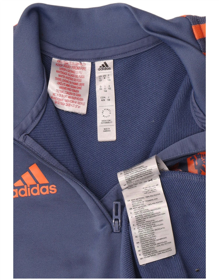 Adidas Boys Manchester United Pullover Træningsdragt Top 11-12 år Blå