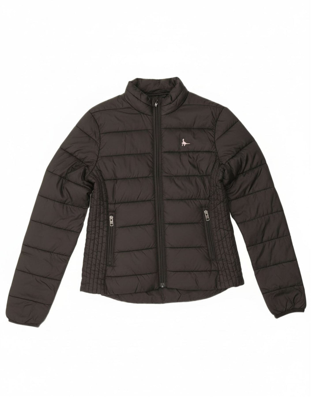 Jack Wills Polstret jakke til kvinder UK 8 Lille sort polyamid