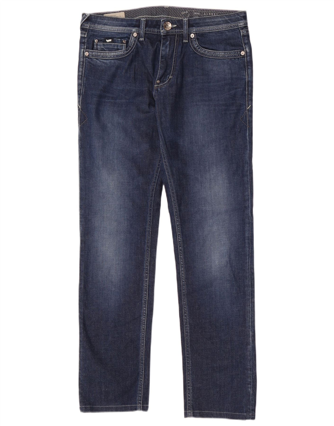 Gas Dame Albert Slim Jeans W32 L31 Blå Bomuld