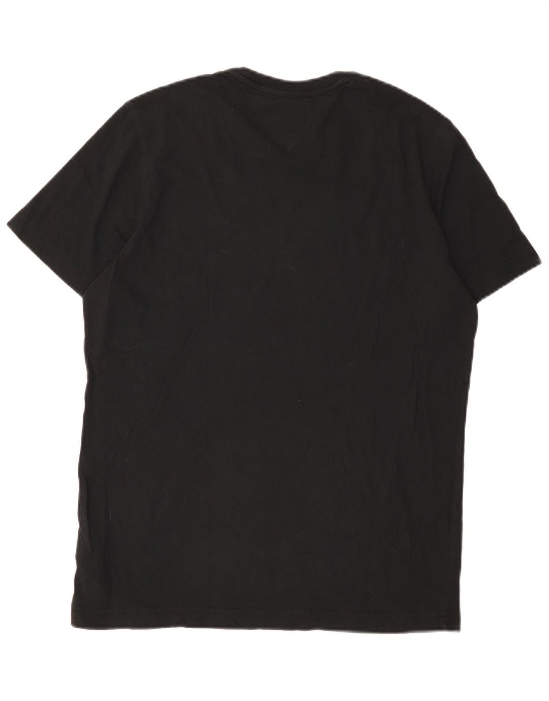 Tommy Hilfiger Herre T-Shirt Top Medium Sort Bomuld