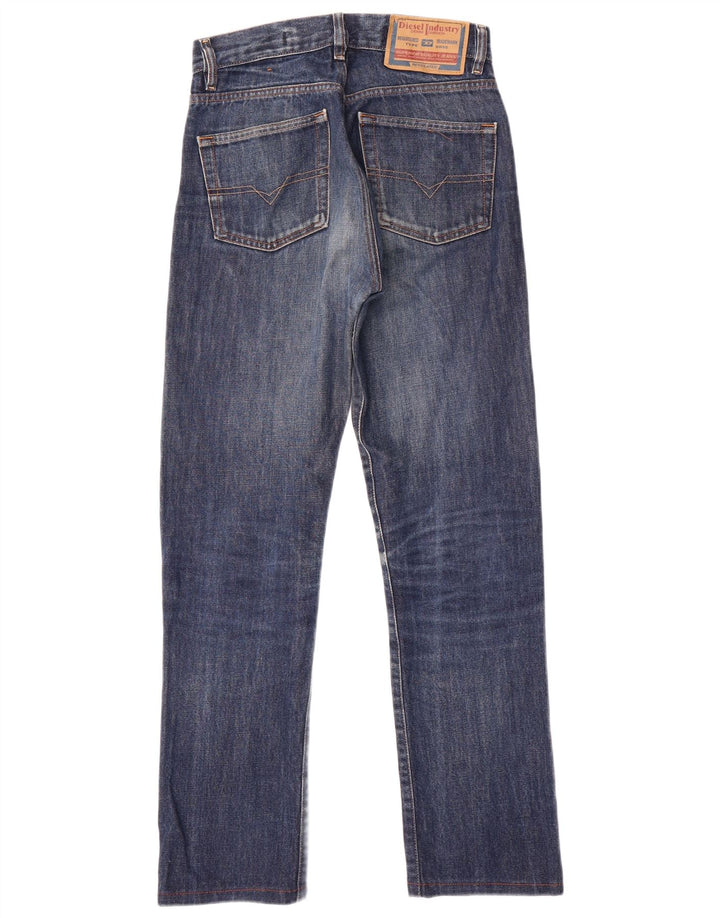 DIESEL Dame Straight Jeans W27 L29 Blå Bomuld
