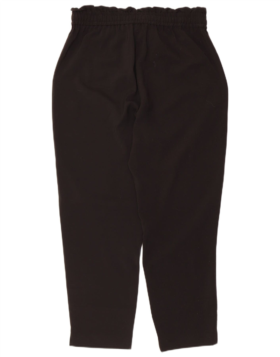 Zara Womens Tapered Cropped Trousers Medium W28 L25 Sort Polyester
